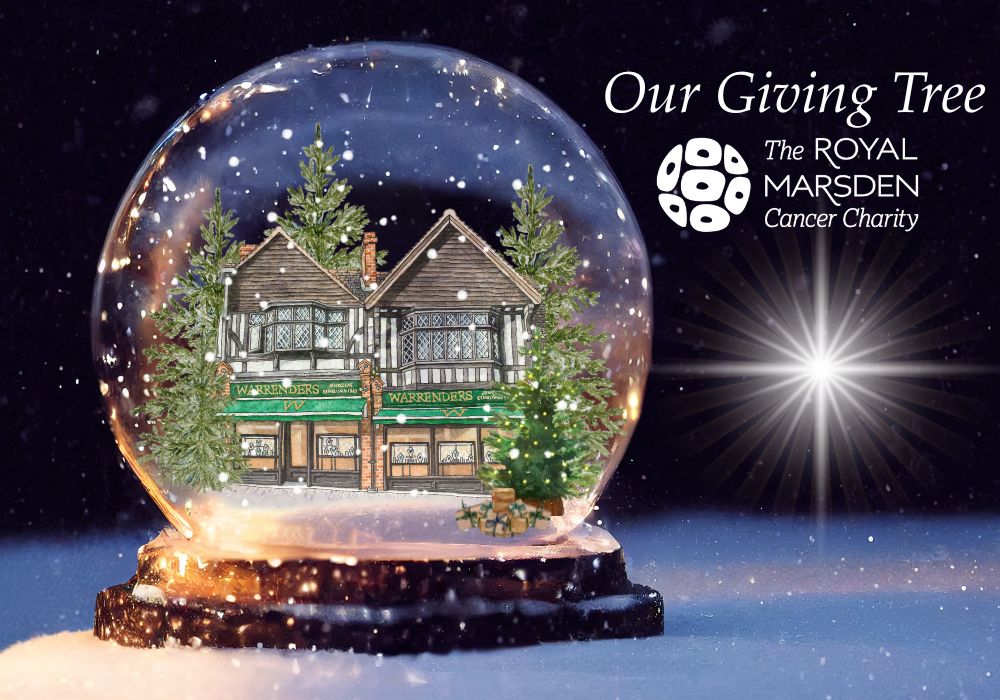 Warrenders Christmas Giving Tree for The Royal Marsden Cancer Charity