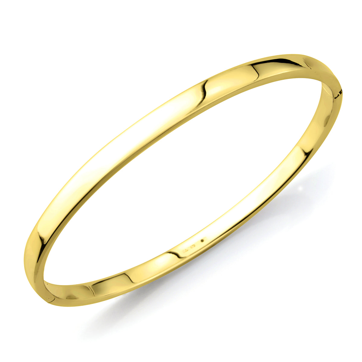 Men's plain deals gold bangle
