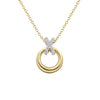 9ct Diamond Kiss & Hug Pendant