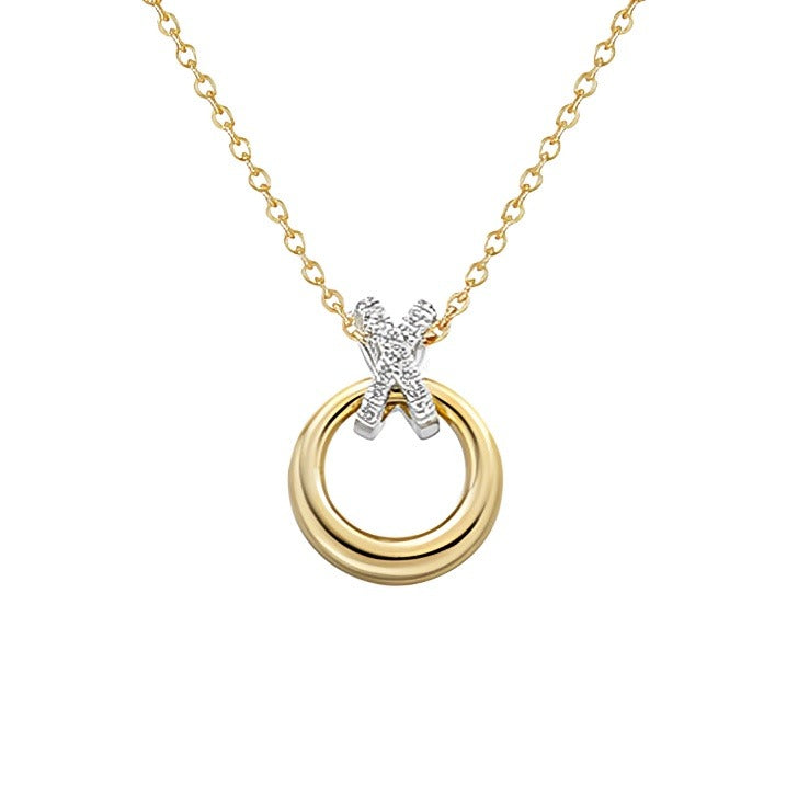 9ct Diamond Kiss & Hug Pendant