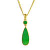 9ct Gold Jade Pendant