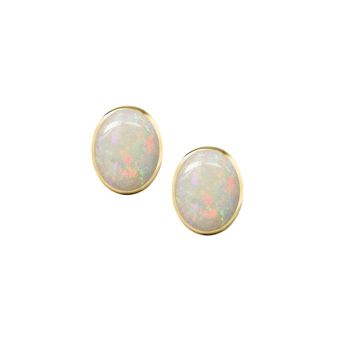 9ct Gold Opal Stud Earrings