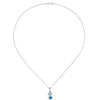 Silver Blue Topaz Pendant