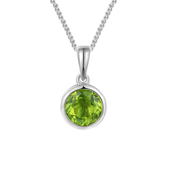 Silver Peridot Pendant