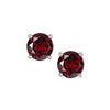Silver Garnet Earrings