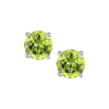 Silver Peridot Earrings