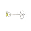 Silver Peridot Earrings