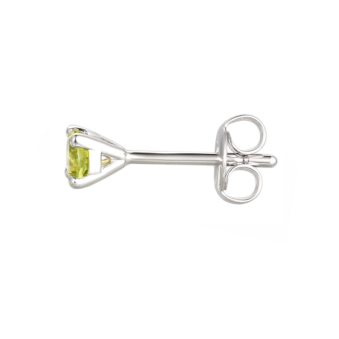 Silver Peridot Earrings
