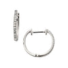 9ct White Gold Diamond Earrings