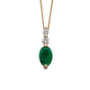 9ct Emerald & Diamond Necklace