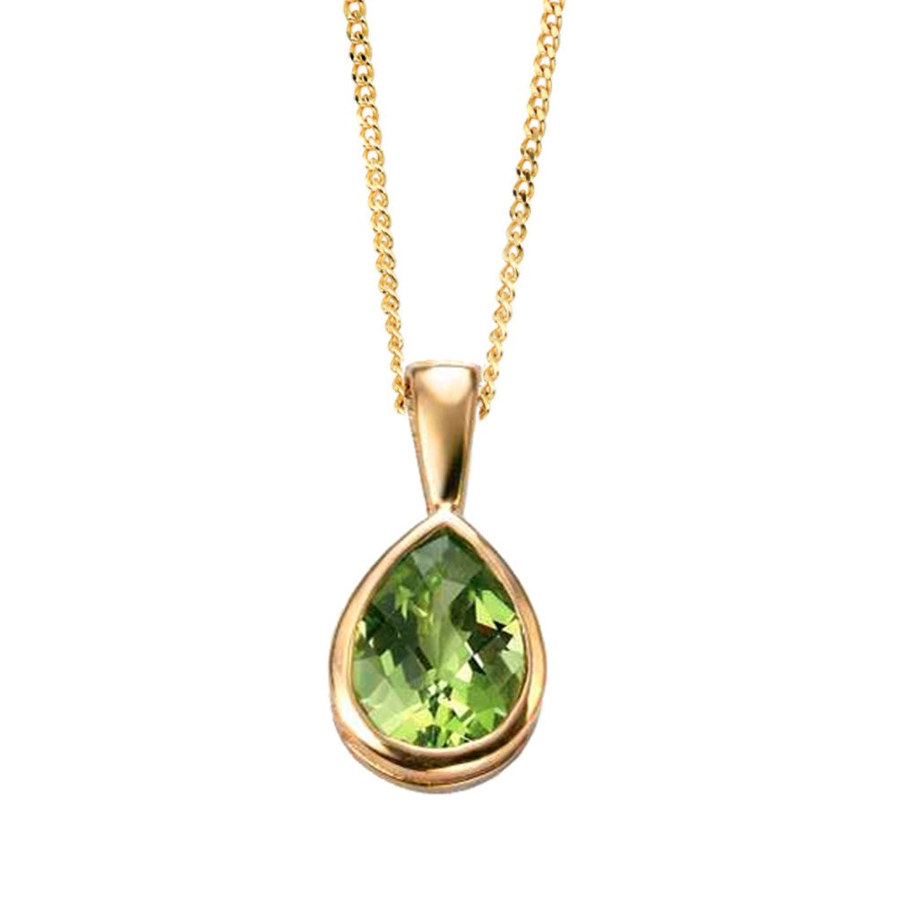 9ct Gold Peridot Pendant