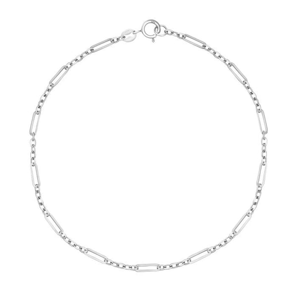 9ct White Gold Bracelet