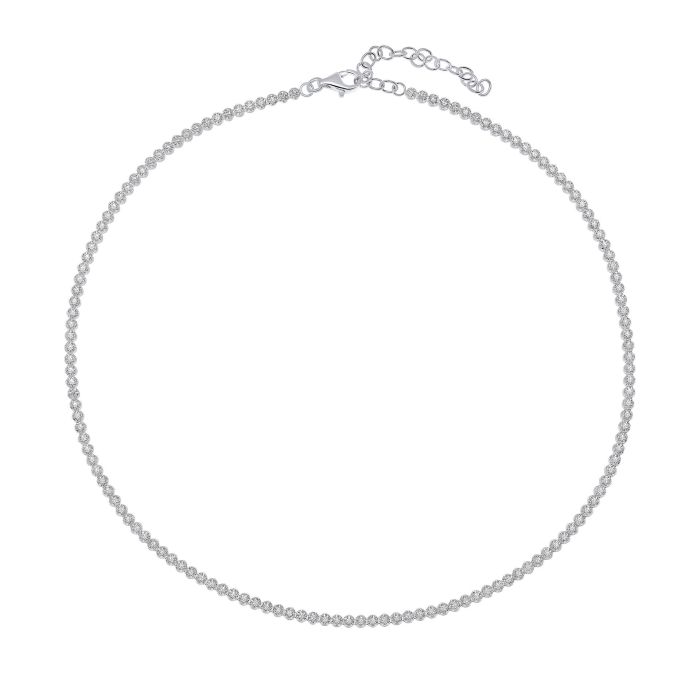 Silver Cubic Zirconia Necklace