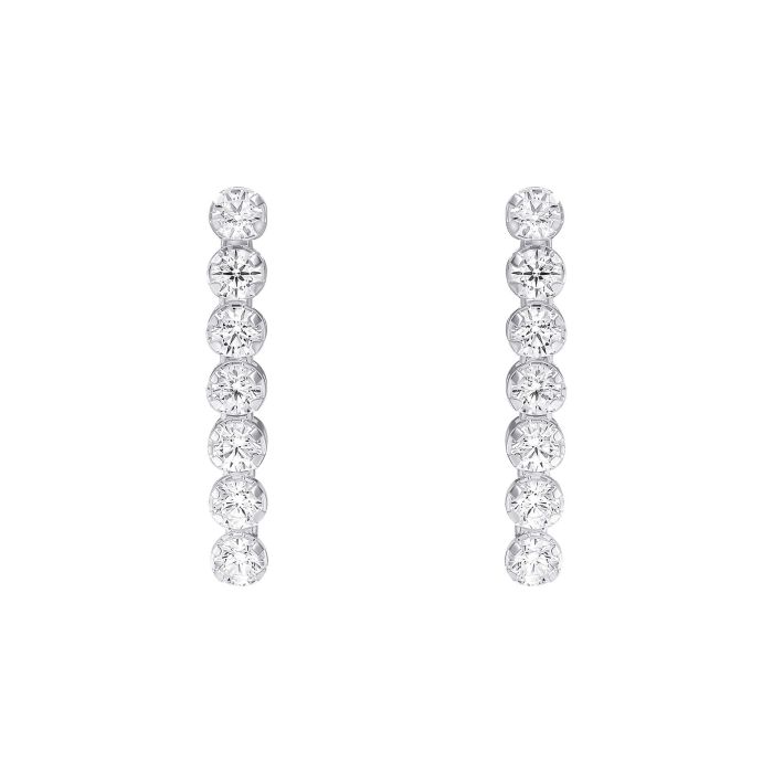 Silver Cubic Zirconia Drop Earrings
