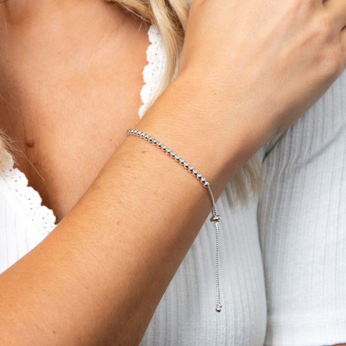 Silver Ball Toggle Bracelet