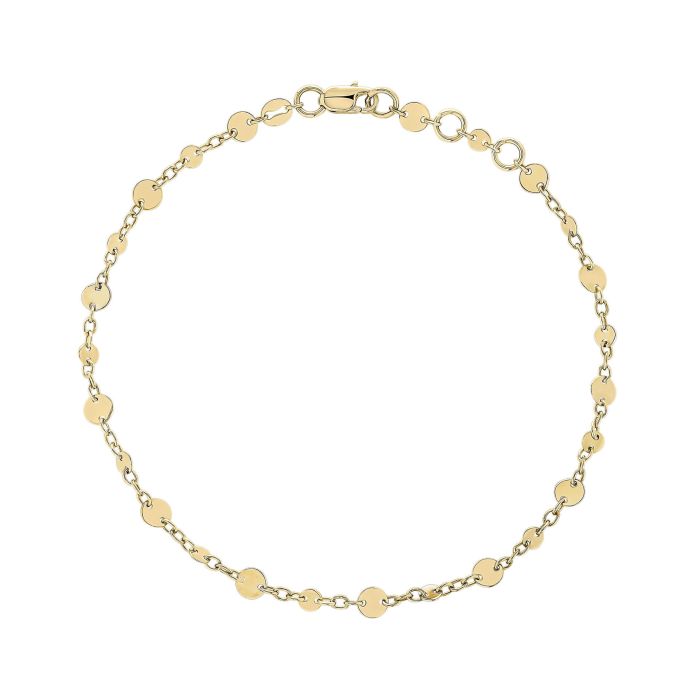 9ct Gold Multi Disc Bracelet