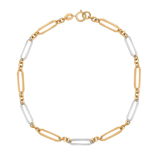 9ct Bi-Colour Bracelet