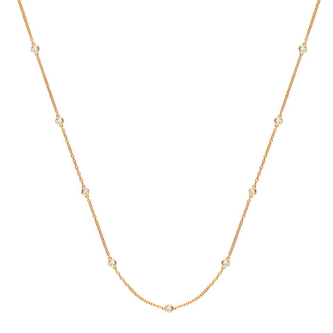9ct Gold Diamond Necklace