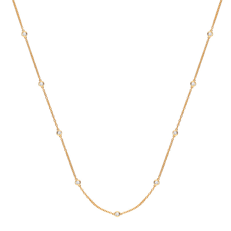 9ct Gold Diamond Necklace
