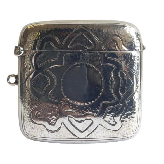 Antique Silver Vesta Case