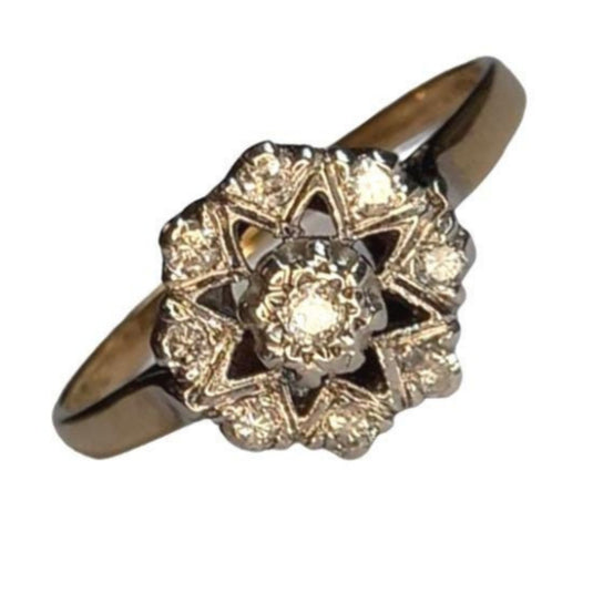 Vintage 9ct Gold Diamond Ring
