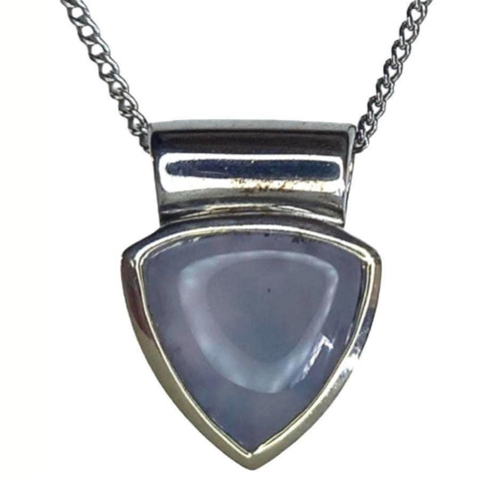Pre-owned 9ct White Gold Moonstone Pendant
