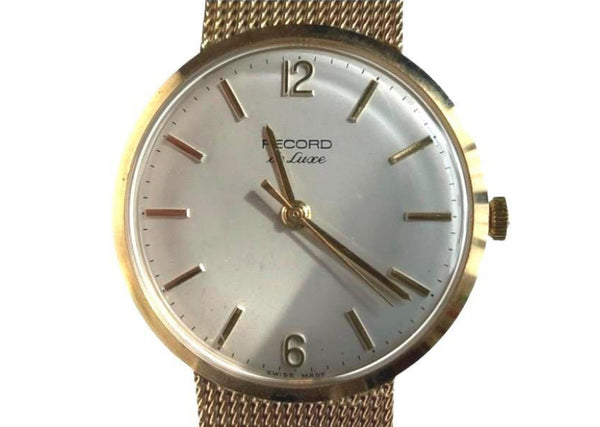 Pre-owned Gents 9ct Gold Record Watch