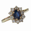 Pre-owned Sapphire & Diamond Ring