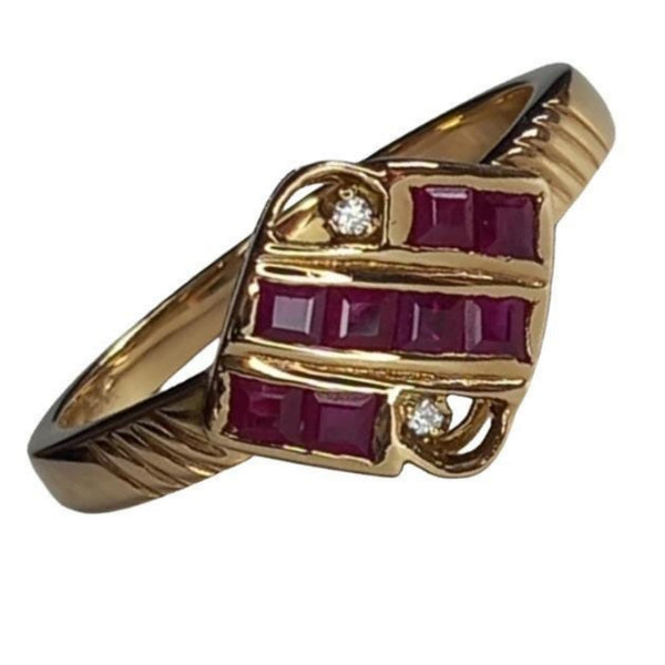 Pre-owned Ruby & Diamond Ring