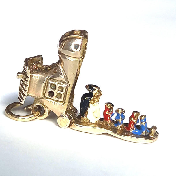 Vintage 'Old Lady Who Lived In A Shoe' Charm