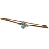 Vintage Aquamarine & Seed Pearl Brooch