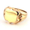 Vintage 15ct Gold Shield Signet Ring