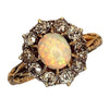 Vintage Opal & Diamond Ring