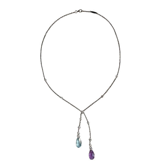 Pre-owned 18ct Gold Gem Set Necklace