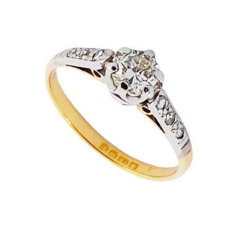 Vintage 18ct Gold Diamond Ring