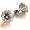 Vintage Sapphire & Diamond Earrings