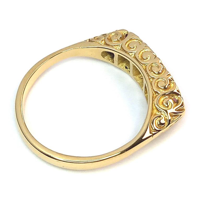 Vintage Ruby and Diamond Ring