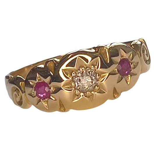 Antique Ruby and Diamond Ring