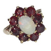 Pre-owned Opal and Garnet Ring