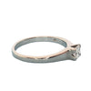 Pre-owned Palladium Princess-Cut Diamond Ring