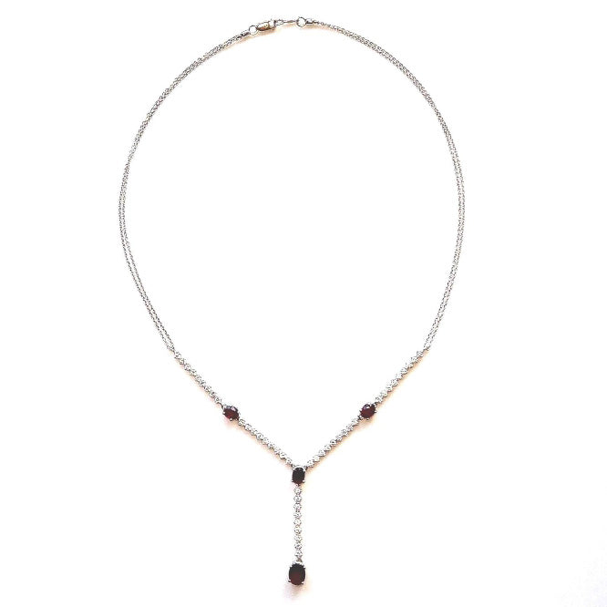Pre-owned Ruby & Diamond Necklace