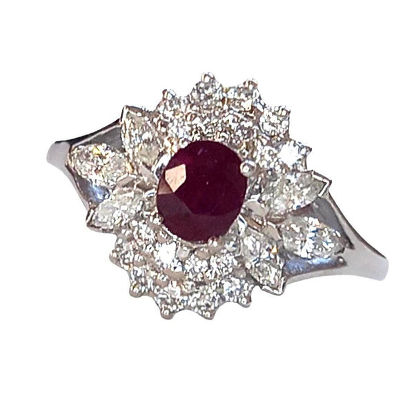 Pre-owned Ruby & Diamond Ring