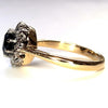 Pre-owned Sapphire & Diamond Cluster Ring