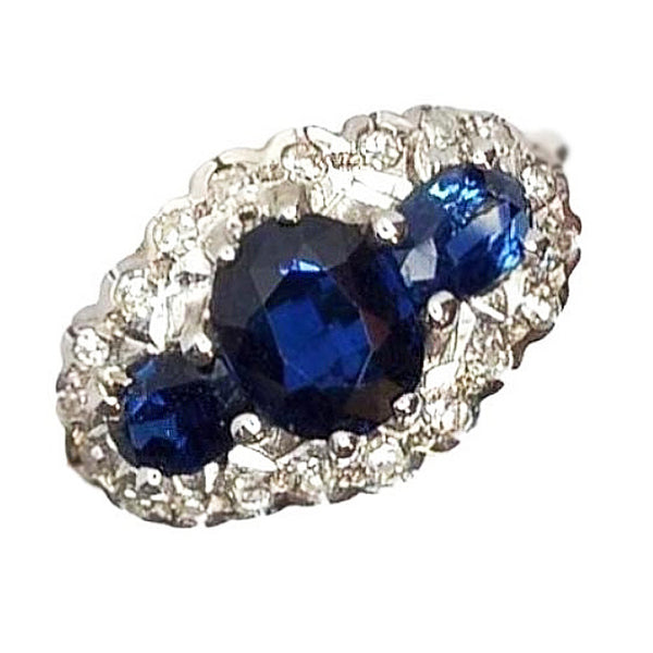 Pre-owned 18ct Gold Sapphire & Diamond Ring