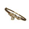 Pre-owned Heart-Cut Diamond Bangle