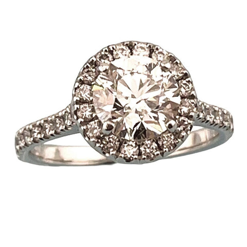 Pre-owned Platinum Diamond Ring
