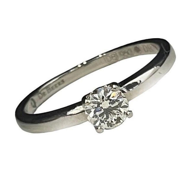 Pre-owned Platinum Diamond Solitaire Ring