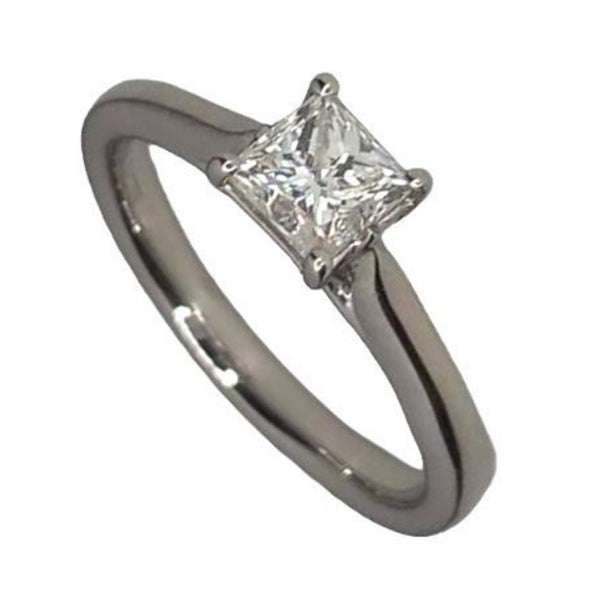 Pre-owned Princess-Cut Diamond Ring