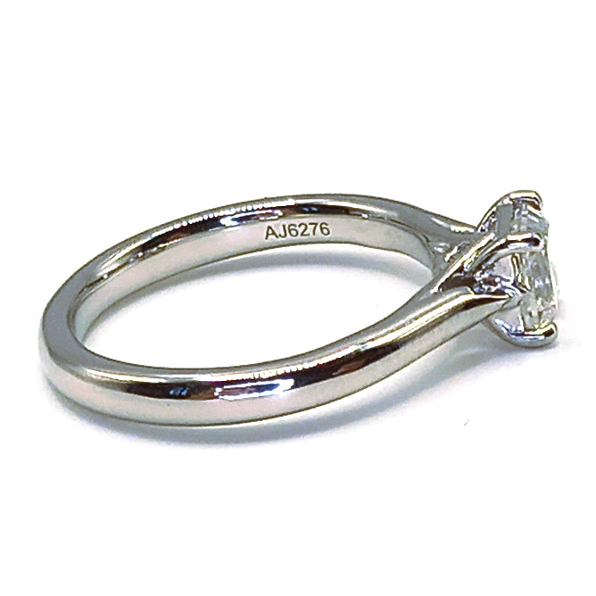 Pre-owned Princess-Cut Diamond Ring