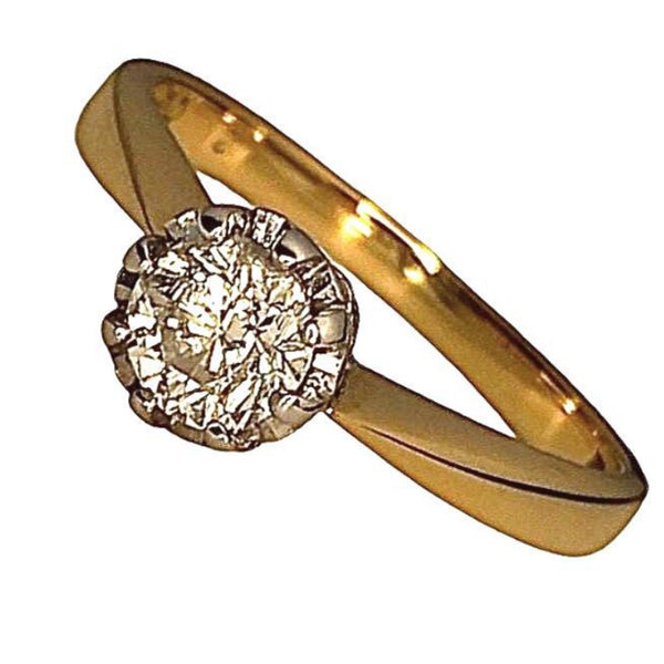 Pre-owned 18ct Gold 0.50ct Diamond Solitaire Ring